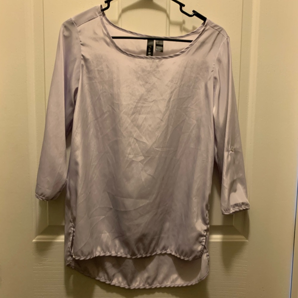 Lilac silky blouse Size small